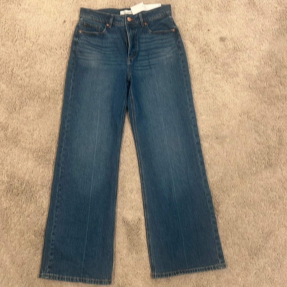 The Loft High Rose Wide Leg Jeans